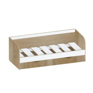 Картинка Кровать односпальная Фаворит-1 – 2 ящика Дуб Сонома Белый Лед дизайн-1 ракурс-1